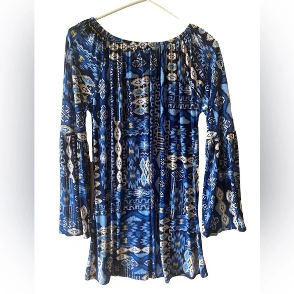 Cowgirl Legend Western Top Women's Medium Multicolor Bohemian Blouse NWOT - Picture 3 of 8